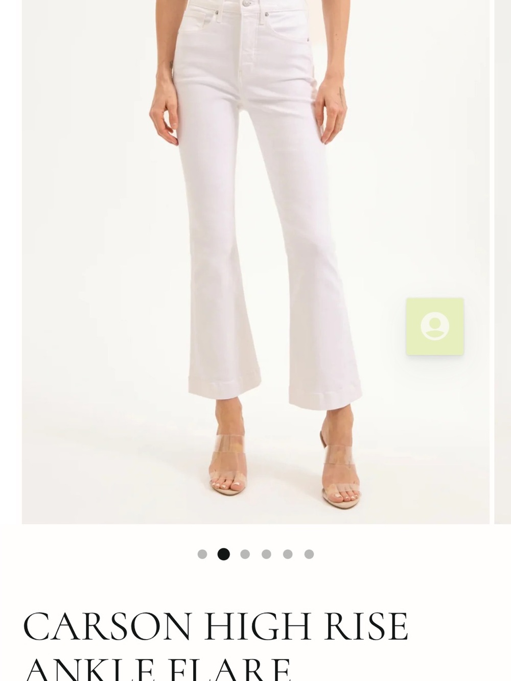 Veronica Beard White High-Rise Ankle Flare Jeans